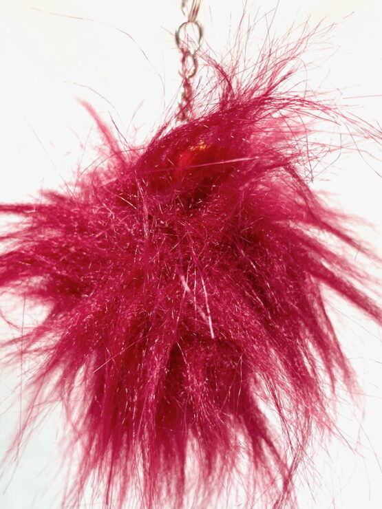 Porte clés mini monstre bordeaux Nyx – Image 4