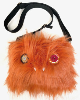 Sac monstre en moumoute orange