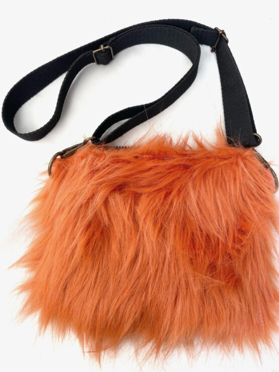 Sac monstre en moumoute orange – Image 4