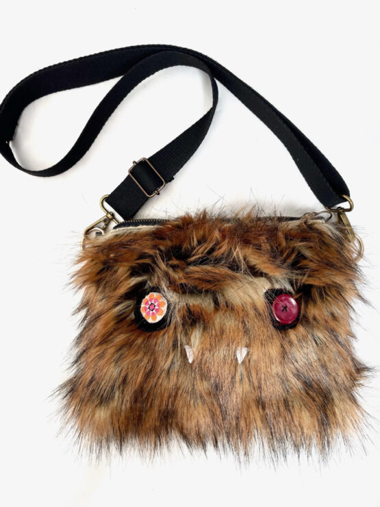 Sac monstre en moumoute fauve