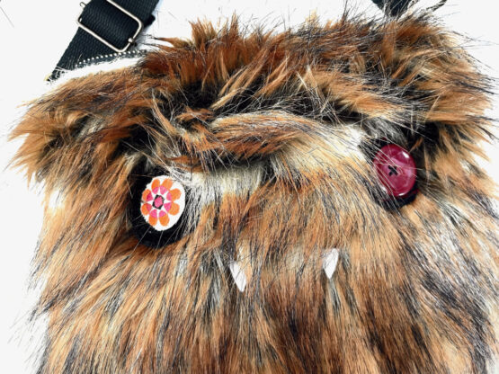 Sac monstre en moumoute fauve – Image 4